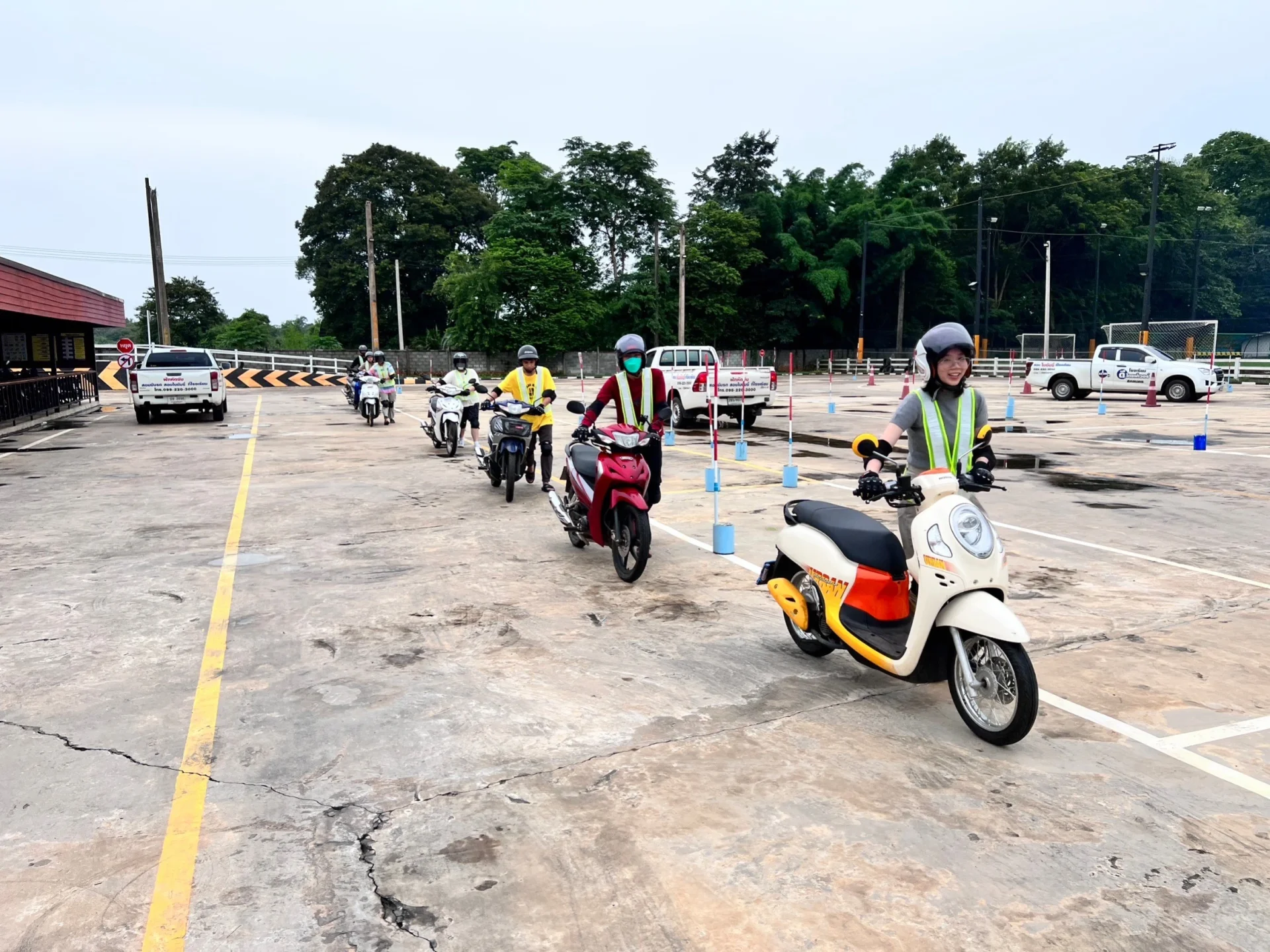 อบรมหลักสูตรจักรยานยนต์